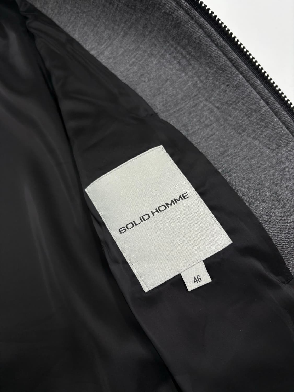 우영미 솔리드옴므 네오프렌 스타디움 블루종 자켓 상품이미지5