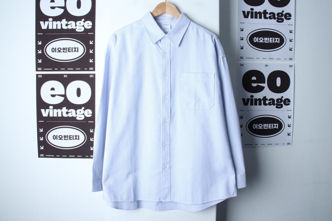(L-XL) 언탭드 스튜디오 셔츠 남방 새상품 스트라이프-H32634 상품이미지2