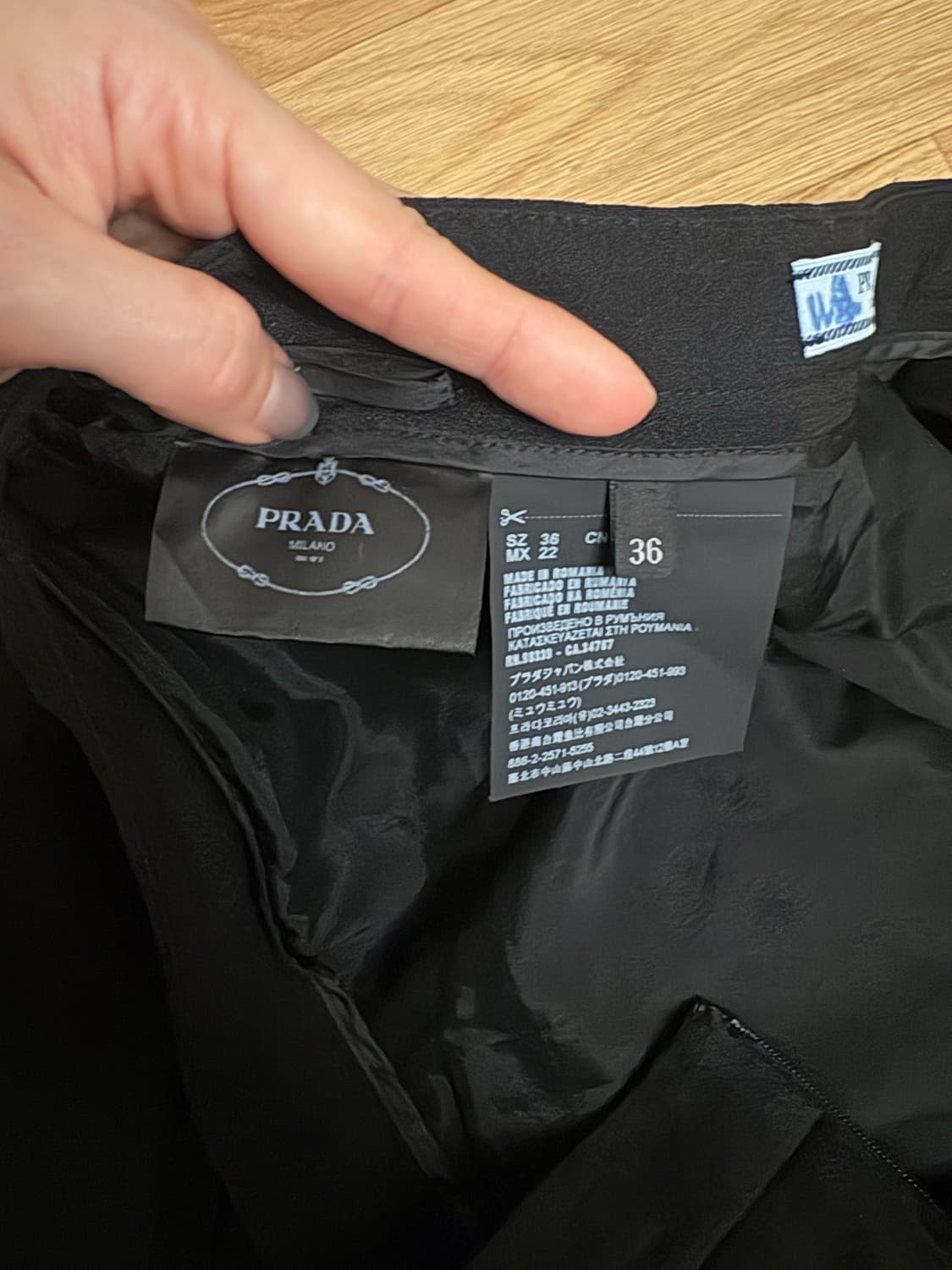 빈티지 프라다 미디 플리츠스커트  상품이미지3