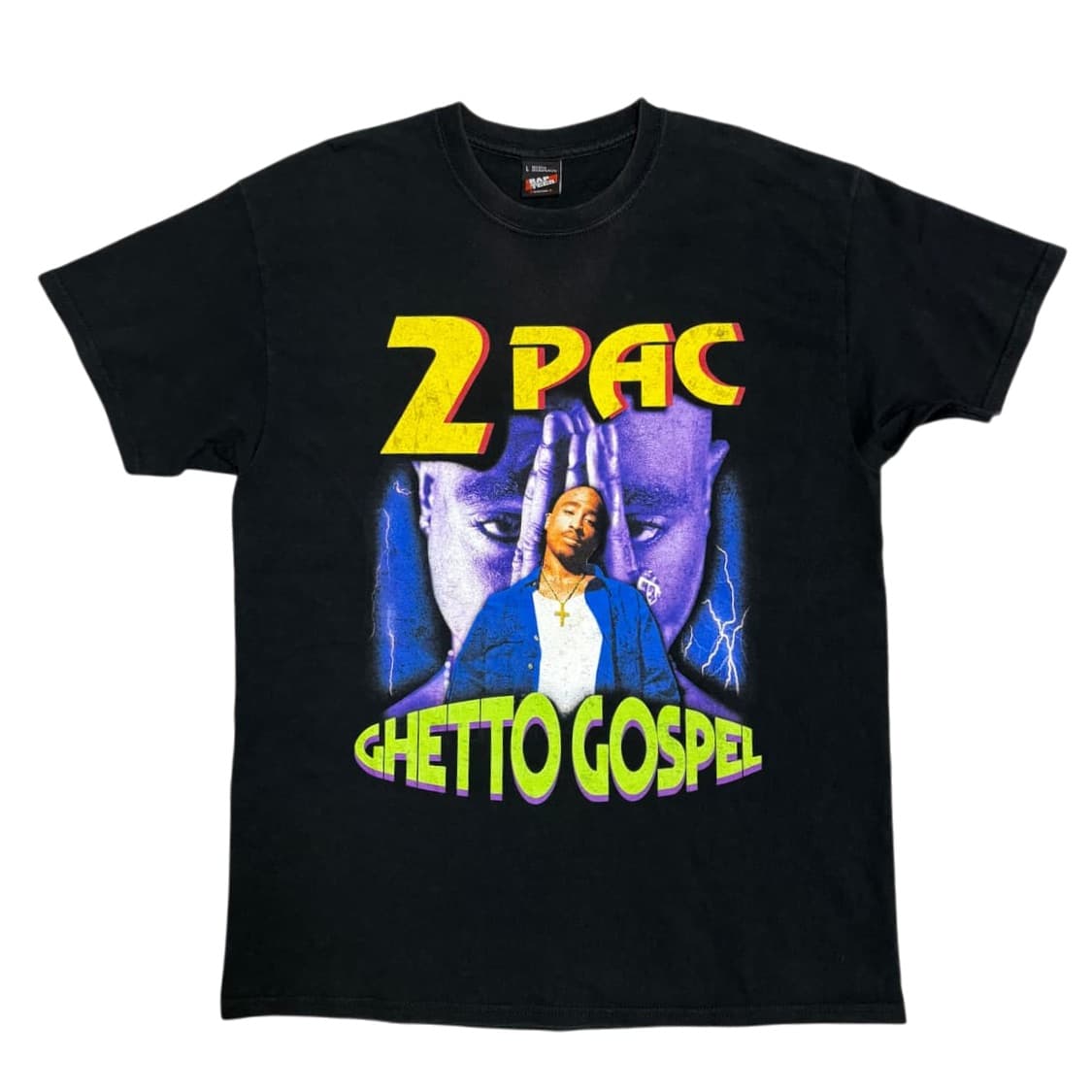 (L) 랩티x투팍 RAPTEES x 2PAC GHETTO GOSPEL반팔 상품이미지1