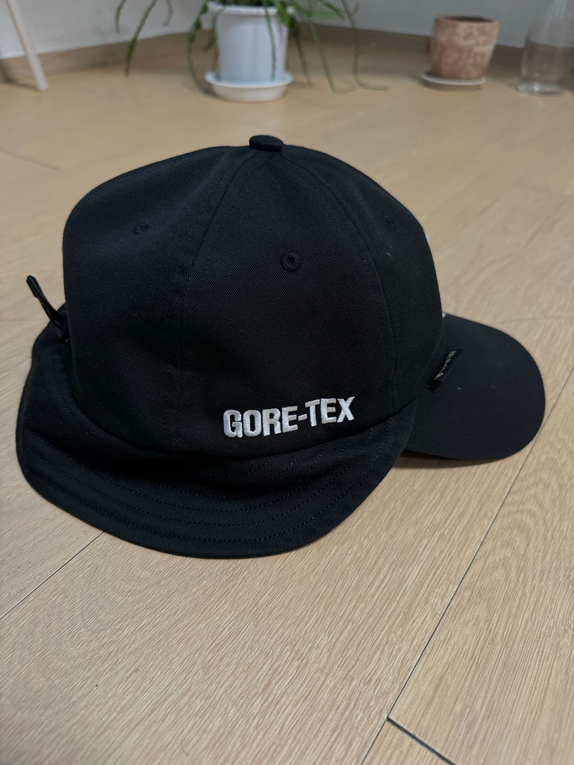 [L/XL] 팔라스 25ss 고어텍스 넥 세이버 p 6패널 캡 블랙 상품이미지5