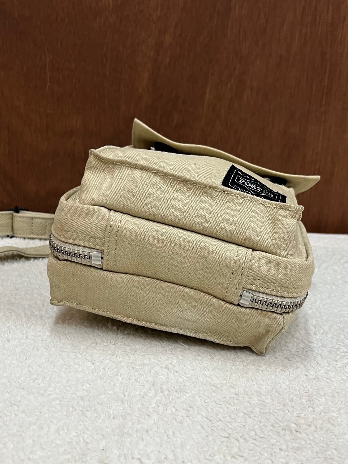 PORTER 포터 코튼 크로스백 베이지 상품이미지7