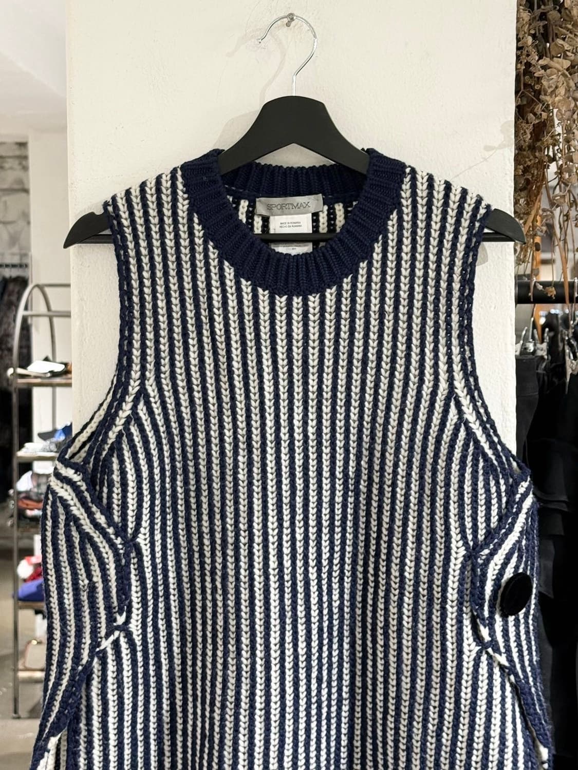 스포츠맥스 네이비 라나 울 니트 베스트  상품이미지2