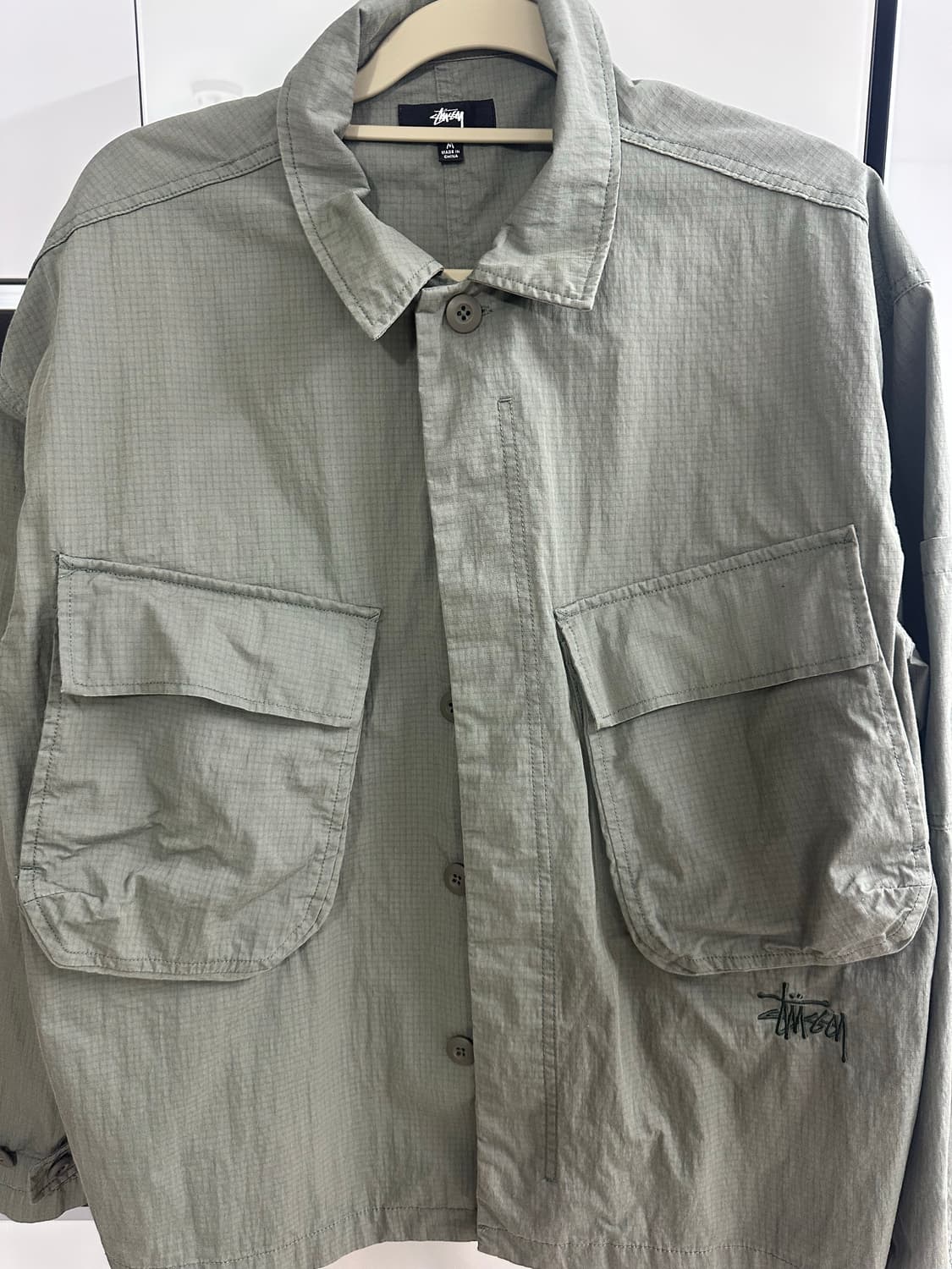 스투시 밀리터리 오버셔츠 올리브 상품이미지3