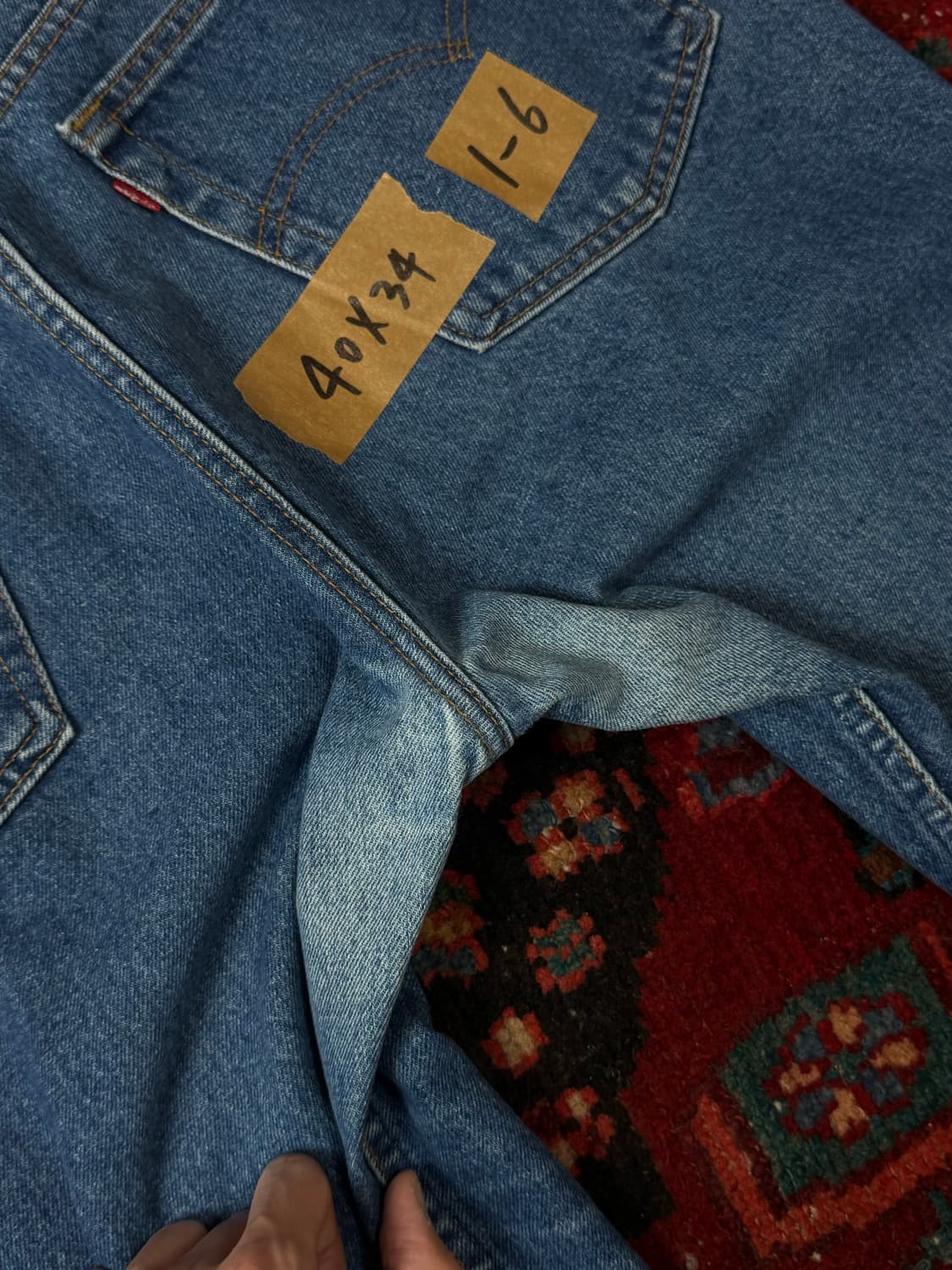 80's USA 빈티지 리바이스 517 오렌지탭 부츠컷 상품이미지10