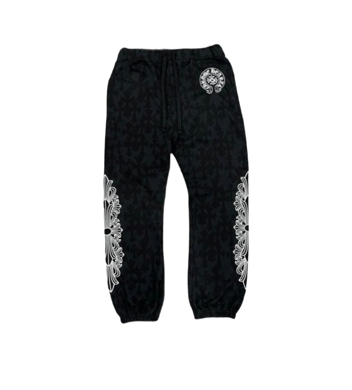 [L] 크롬하츠 세메터리 올오버 프린트 스웻팬츠 블랙 상품이미지1