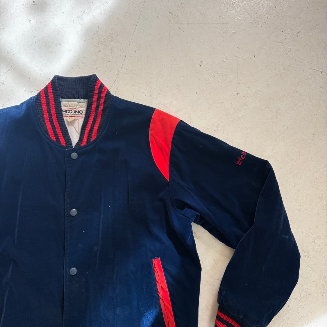 80s MIZUNO 미즈노 빈티지 바시티 자켓 L 상품이미지2