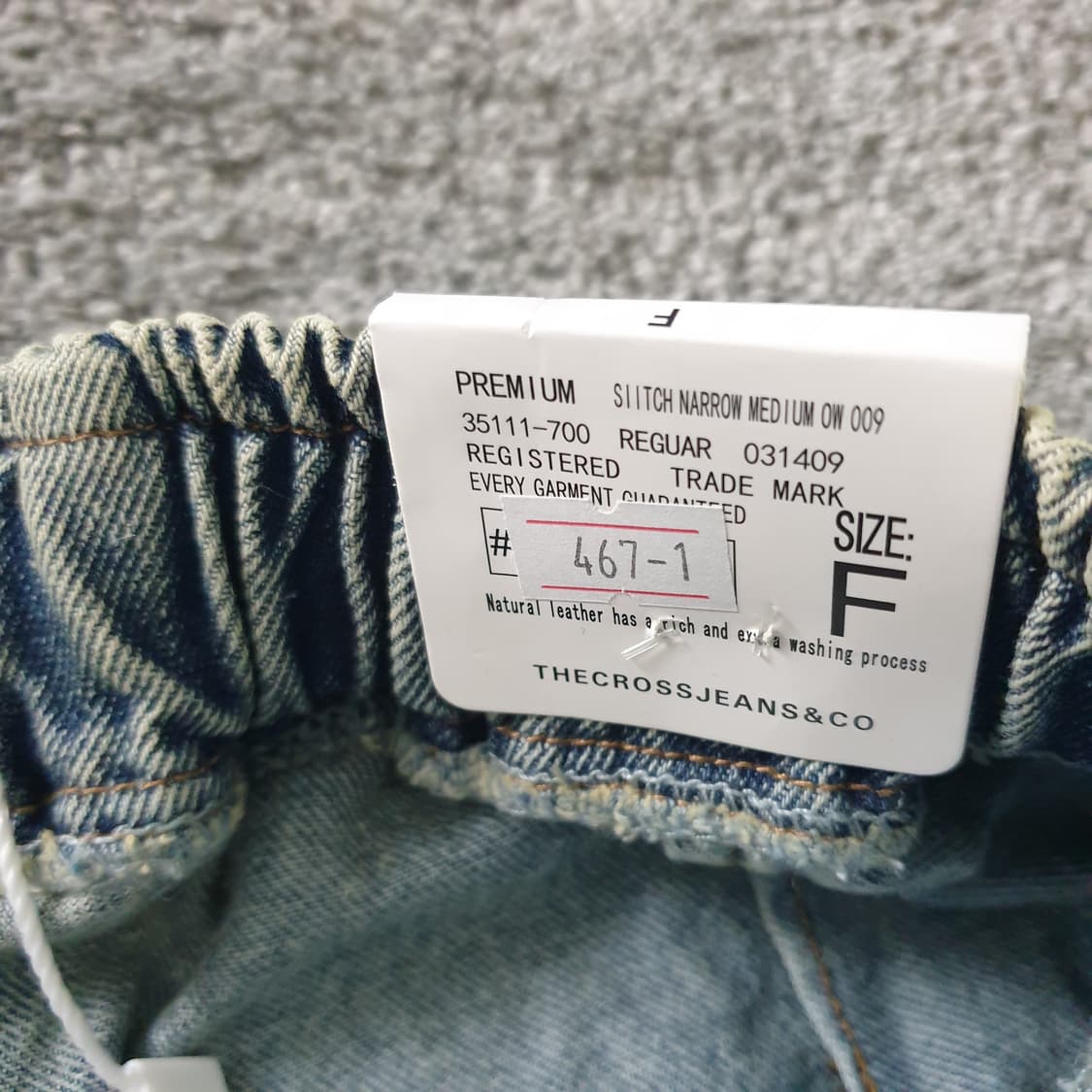 THE CROSS JEANS&CO 워싱 데님 팬츠 상품이미지3