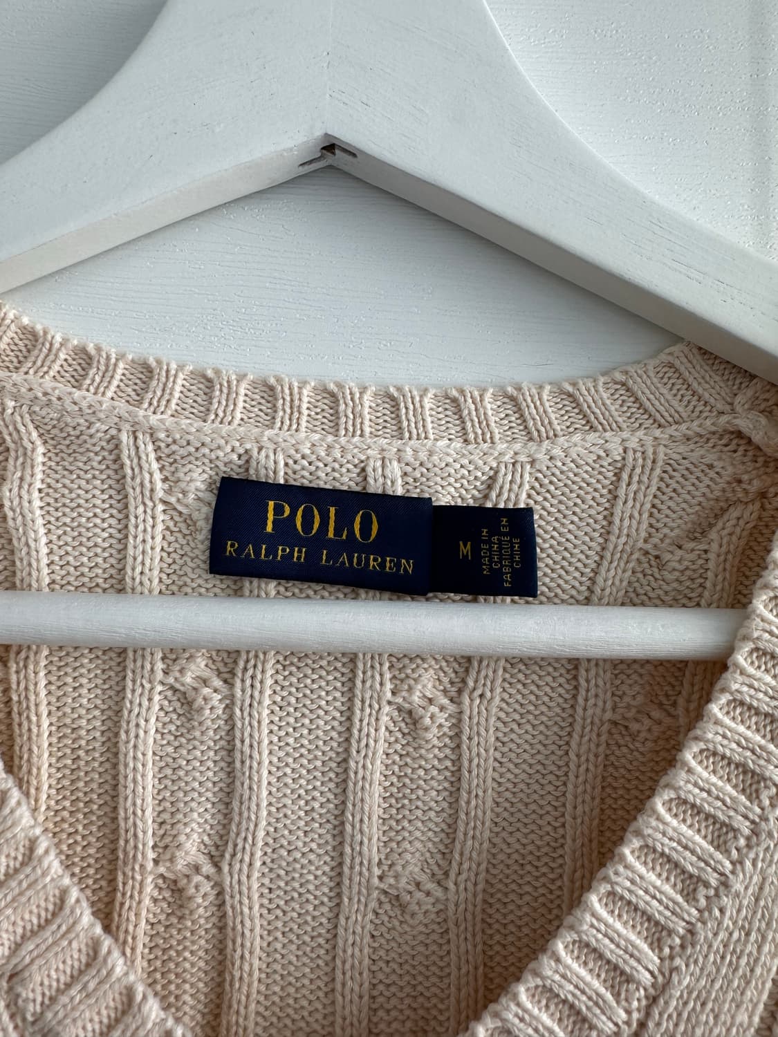 [폴로 랄프로렌] 케이블 니트 아이보리 M 상품이미지3