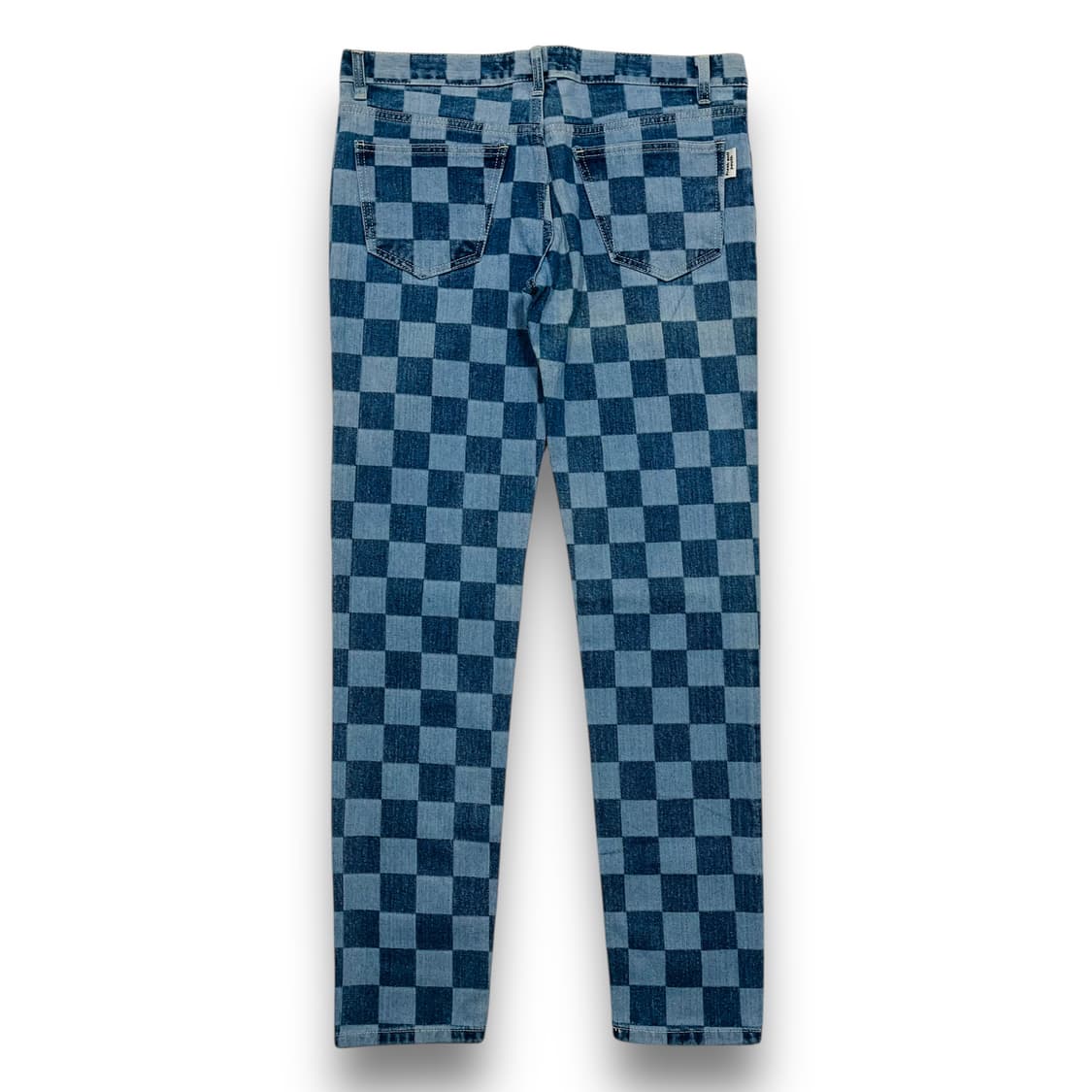 프레쉬 안티 유스 체크 패턴 새상품 데님 팬츠 상품이미지5