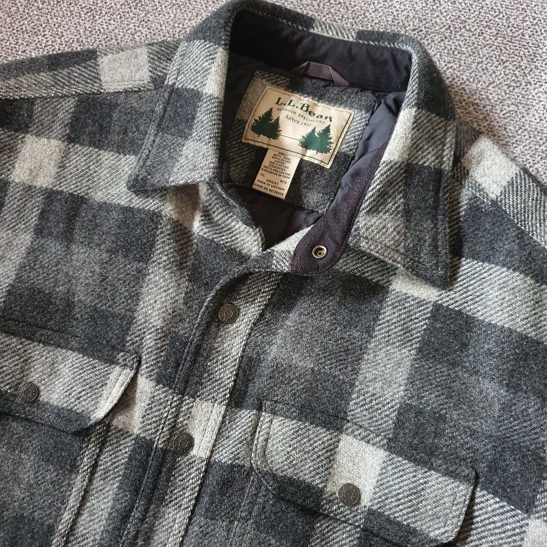 00s L.L.Bean 버팔로 체크 플란넬 셔츠 자켓 상품이미지3