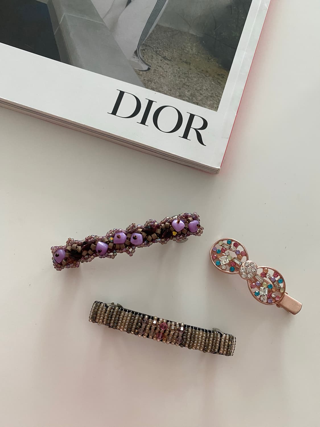 비즈 헤어핀 일괄 상품이미지1