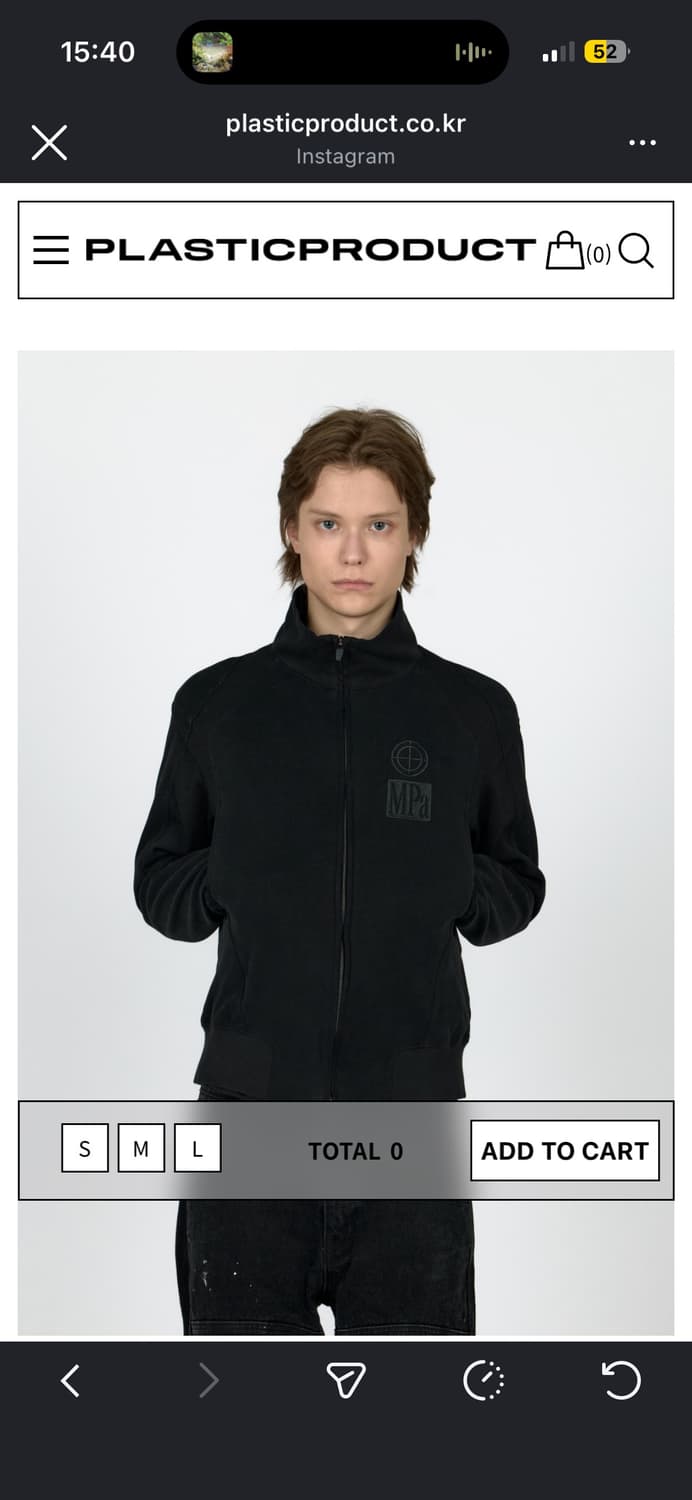 Mpa contrast 저지 집업 S 상품이미지1