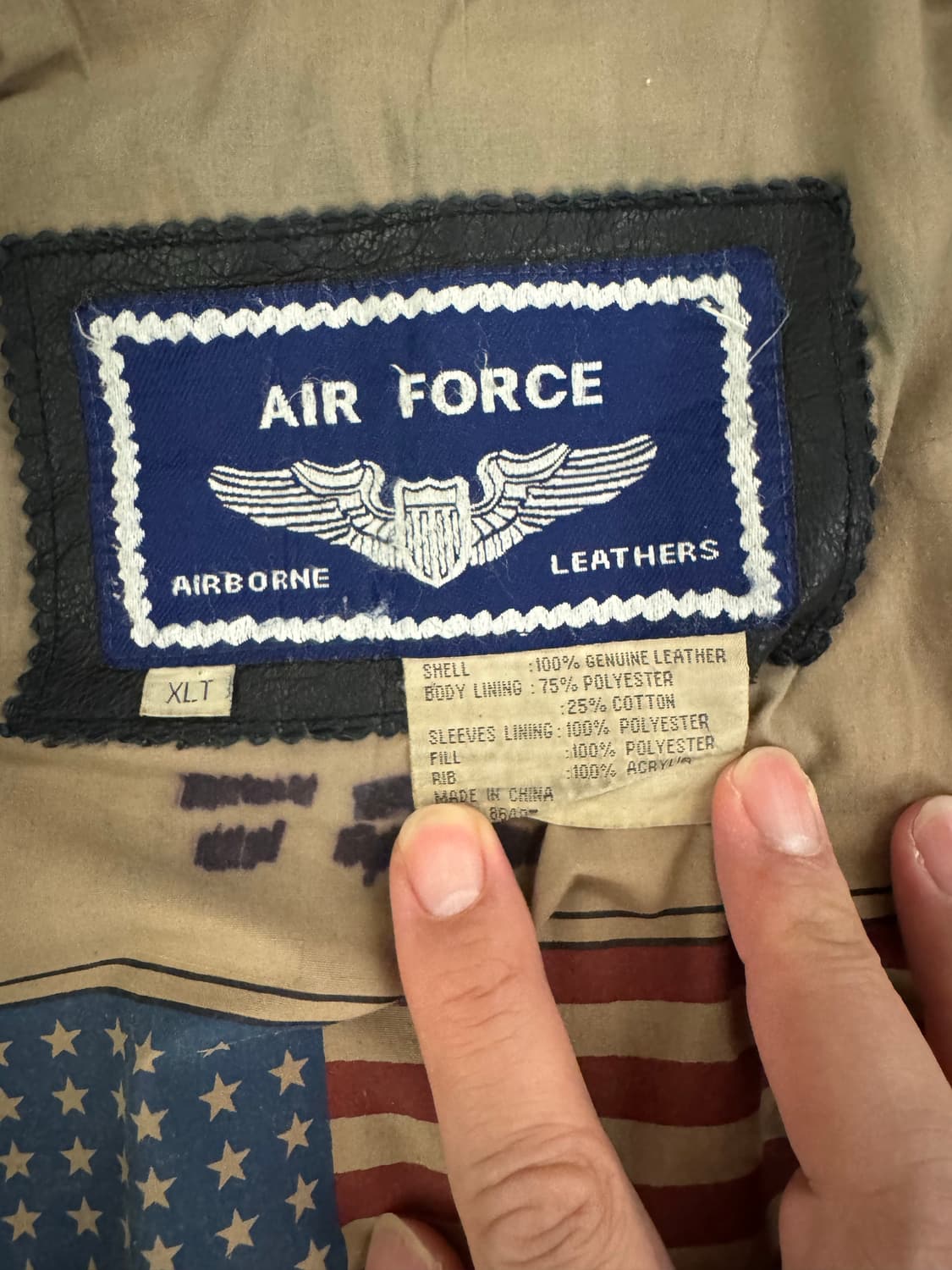 Air force 가죽 A2자켓 XL 상품이미지6