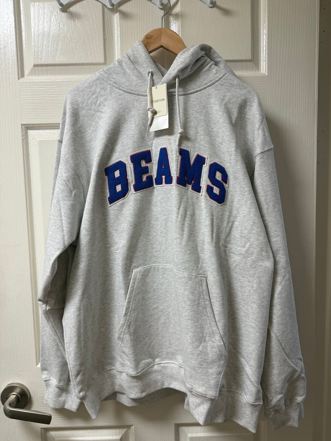 BEAMS 빔즈 로고 베이직 후드티 상품이미지1