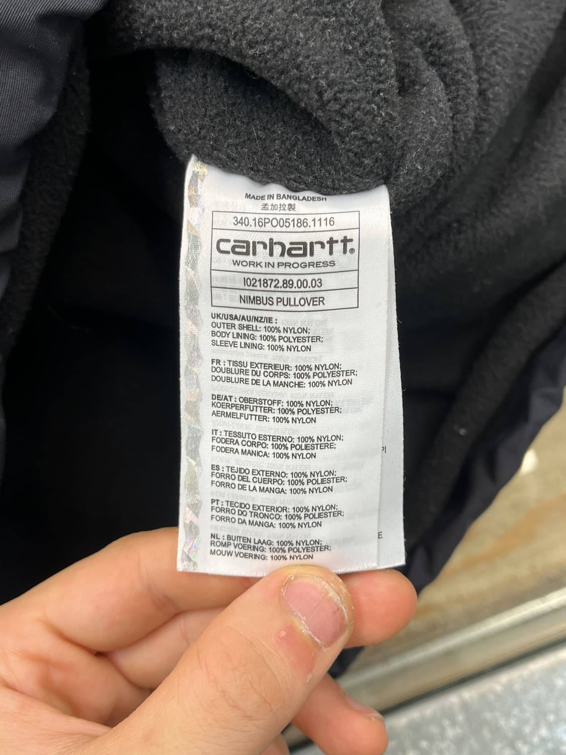 칼하트 윕 님버스 풀오버 아노락 상품이미지9