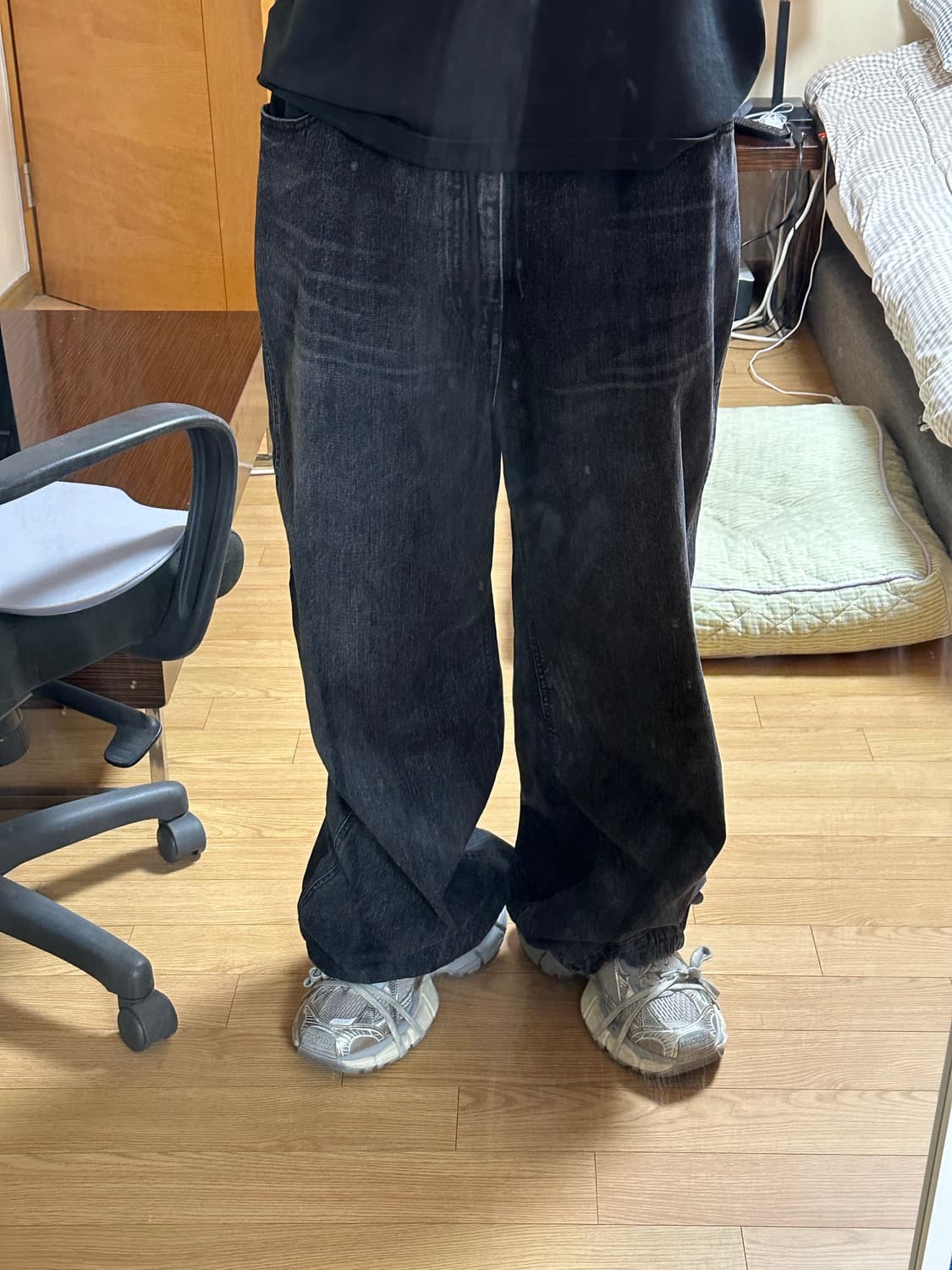 준지 슬러브 데님트랙 팬츠 50 상품이미지4