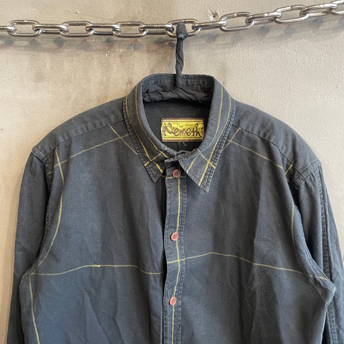 크리스토퍼 네메스 라인 드로잉 프린트 셔츠 상품이미지3