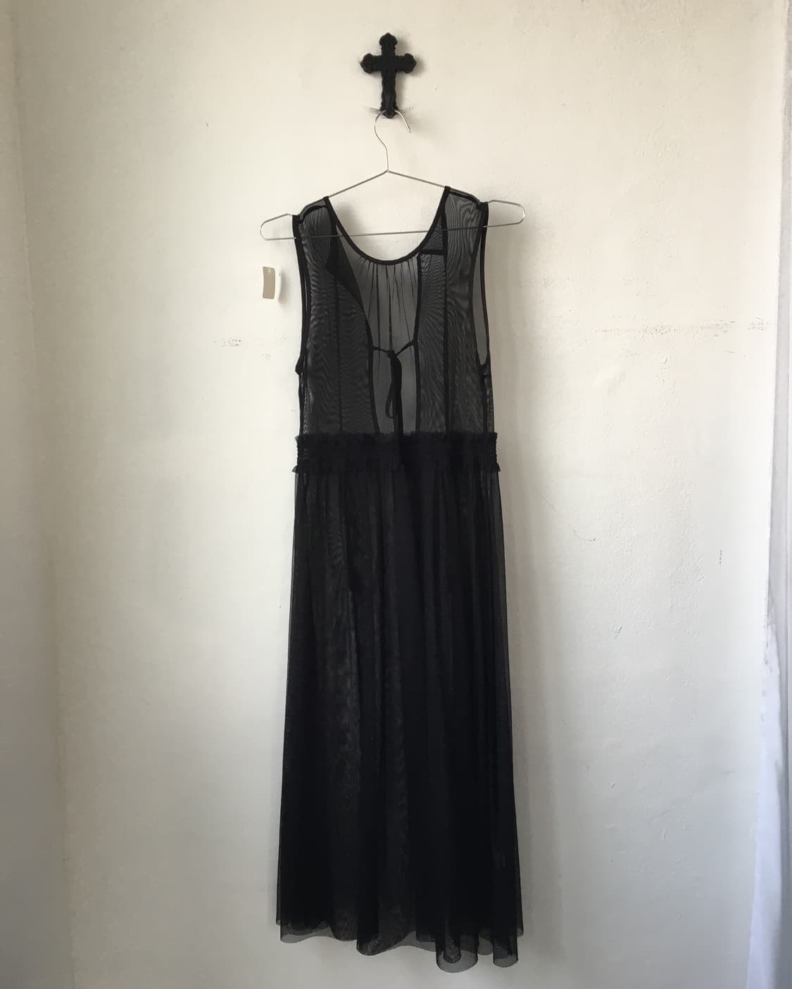 See through sleeveless mesh onepiece 상품이미지2