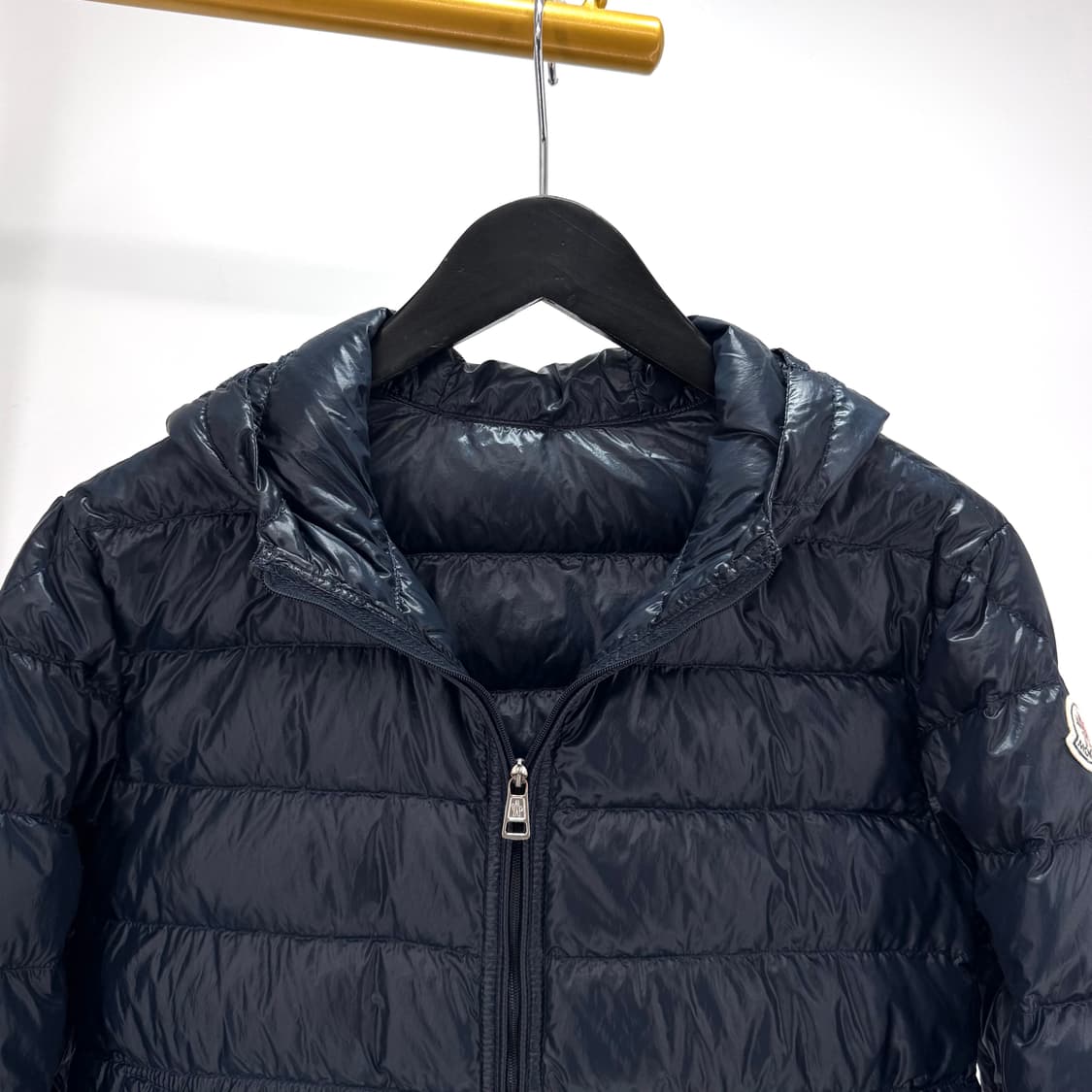 [0사이즈] 몽클레어 후드 경량패딩 점퍼 네이비 상품이미지7