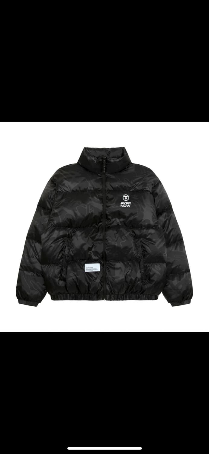 베이프 Bape (Aape) 패딩 블랙 카모 L 25FW 새상품 상품이미지1