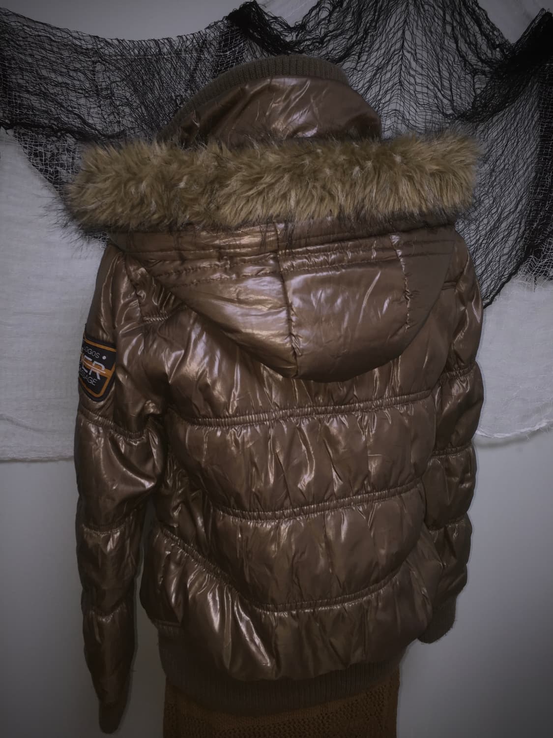 CASSE y2k khaki embroider slim padding 상품이미지8