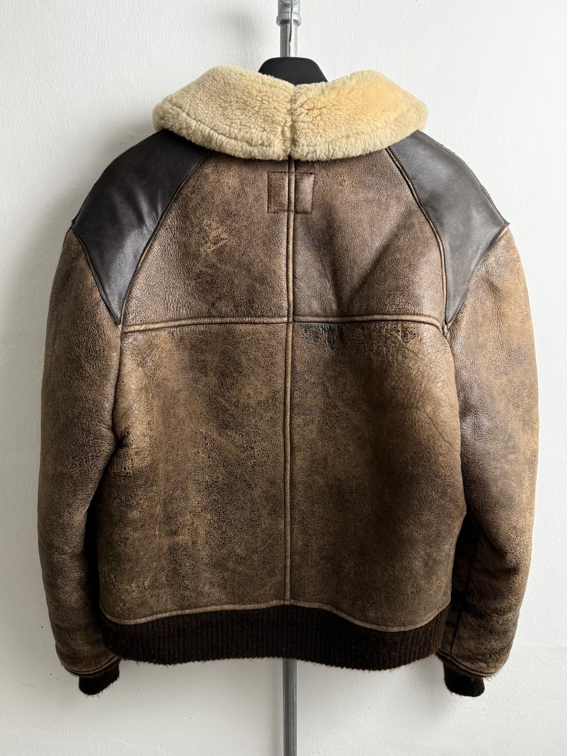 90S AVIREX SHEEPSKIN B-6 LEATHER JACKET 상품이미지3