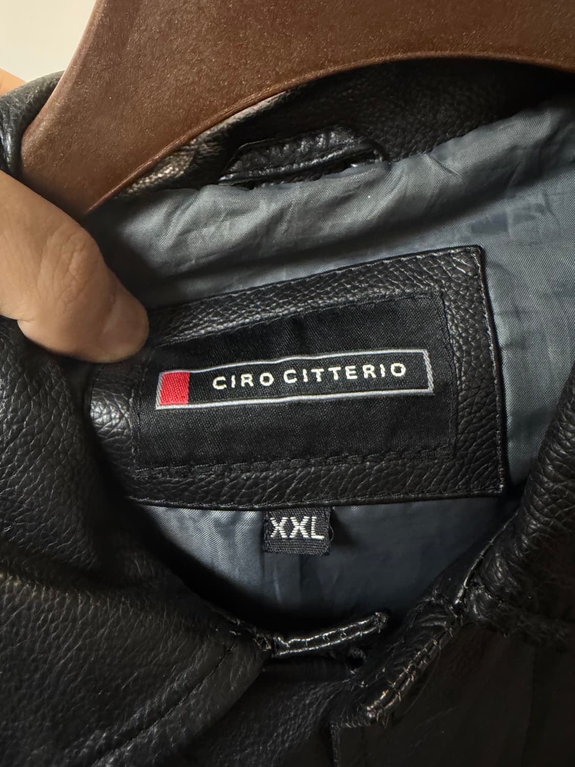 (XXL) ciro citterio uk 빈티지 레더 가죽자켓 상품이미지5