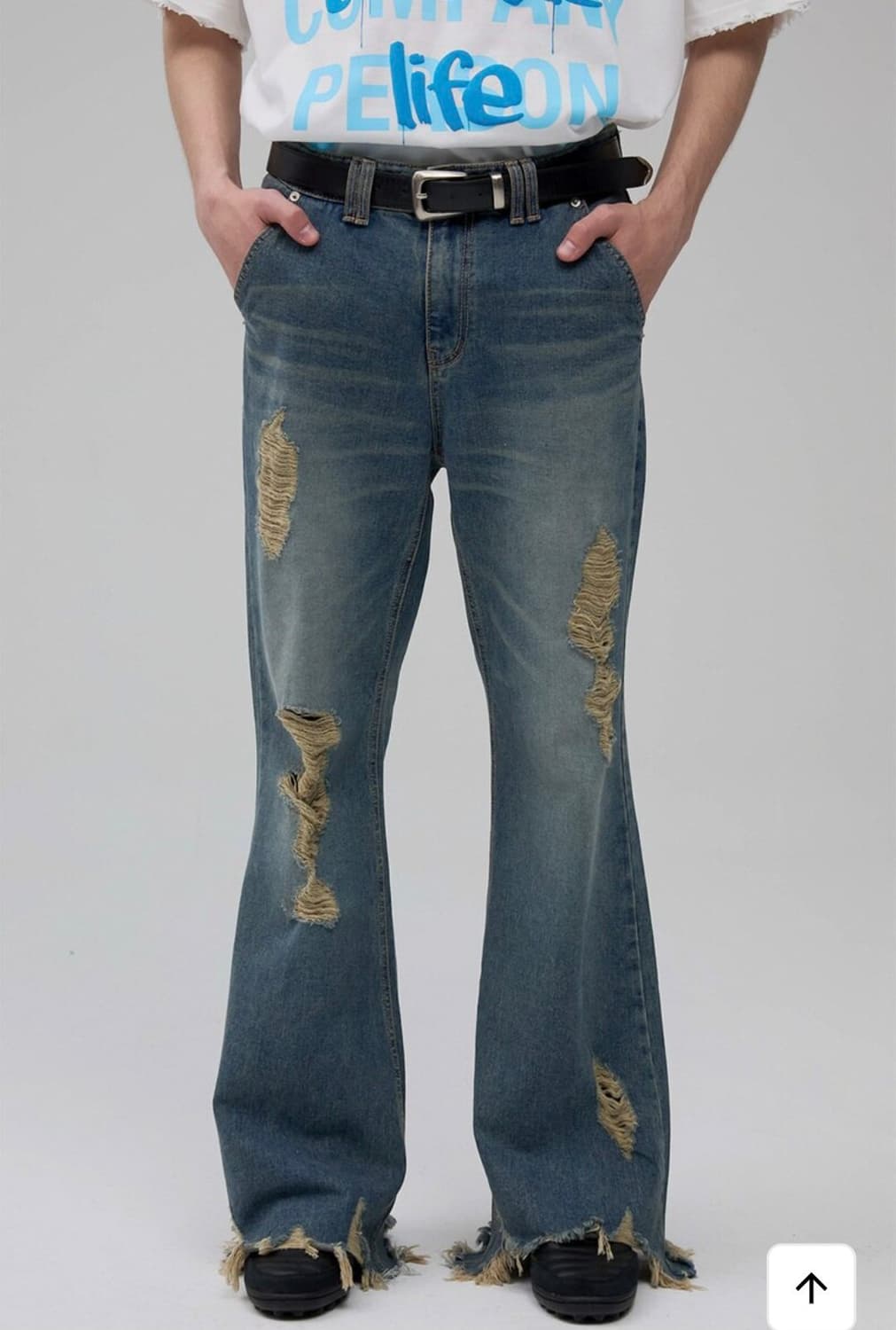 ESC STUDIO damage boot cut denim pants 상품이미지2