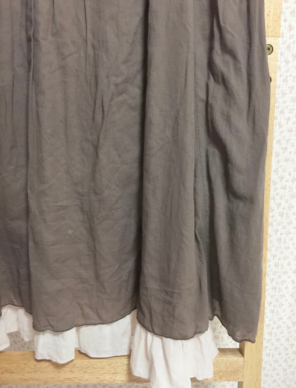 빈티지 모리걸 시네마클럽 초코 나시 원피스 상품이미지3