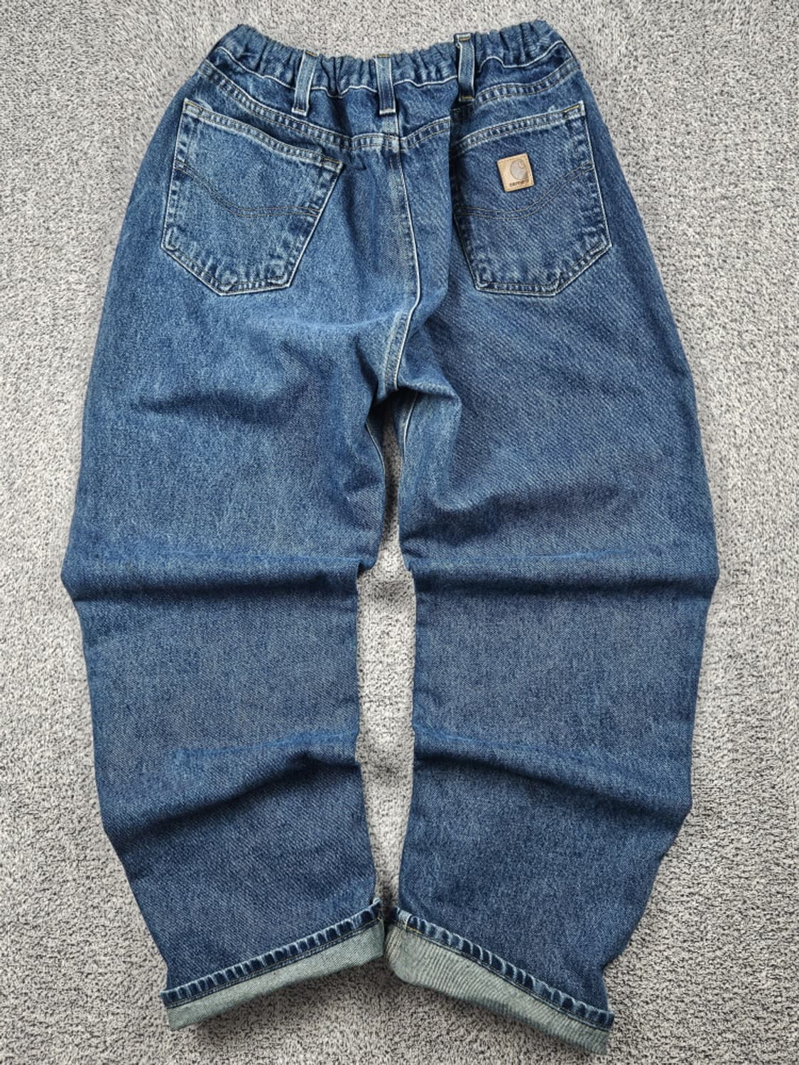 칼하트 밴딩 패치드 커스텀 데님 워크팬츠 (40X30) / 10347 상품이미지4