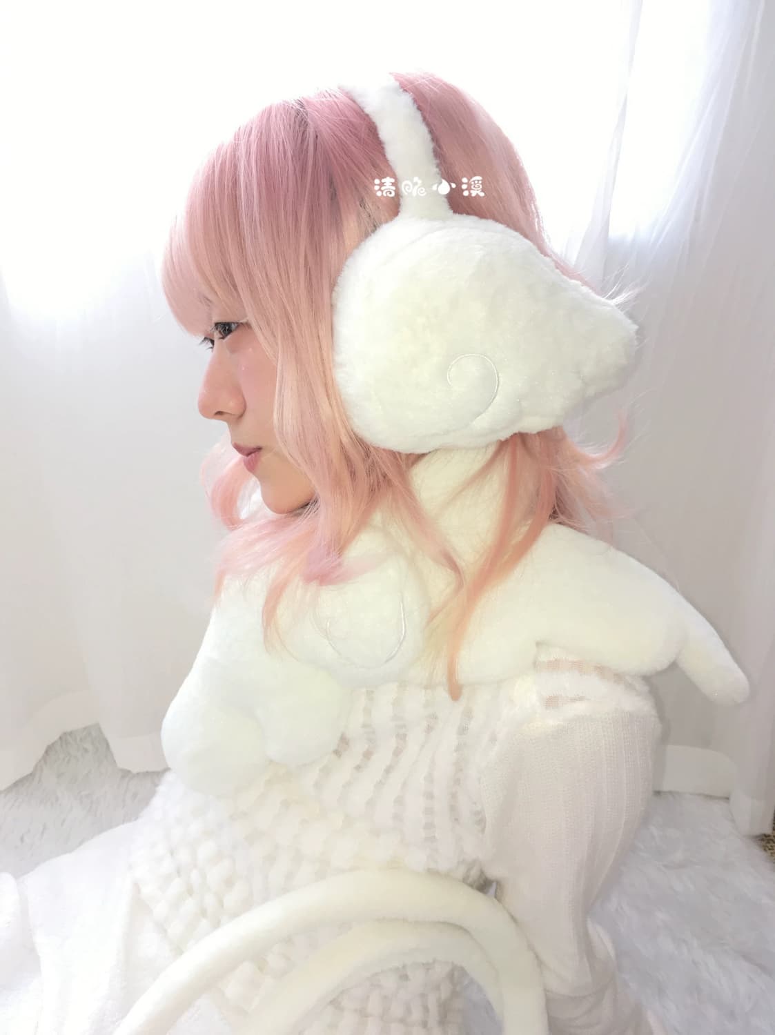 묘랑 크림 롤 스네일 천사날개 귀마개 상품이미지3