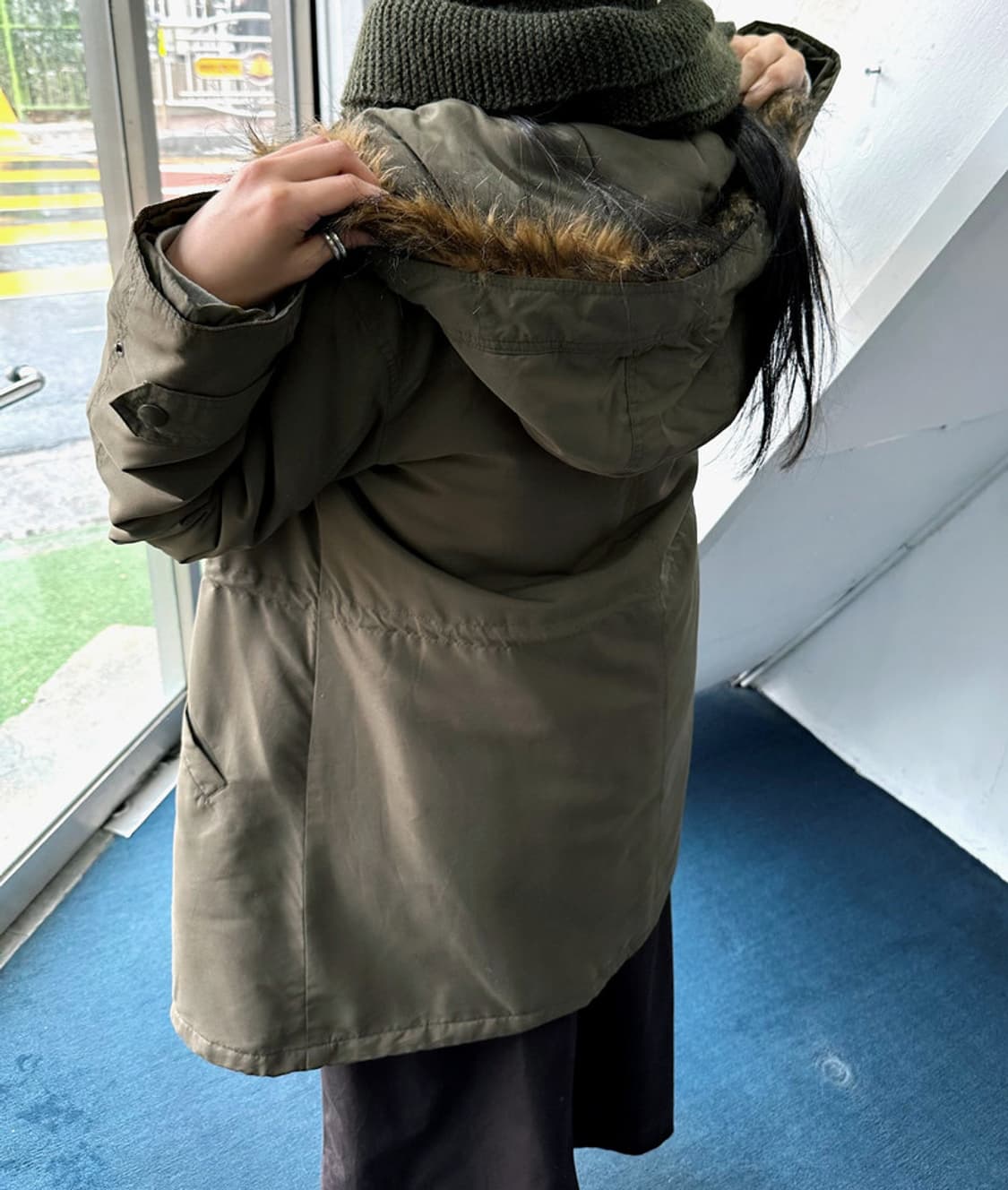 2way fur trimming mil design coat 상품이미지10