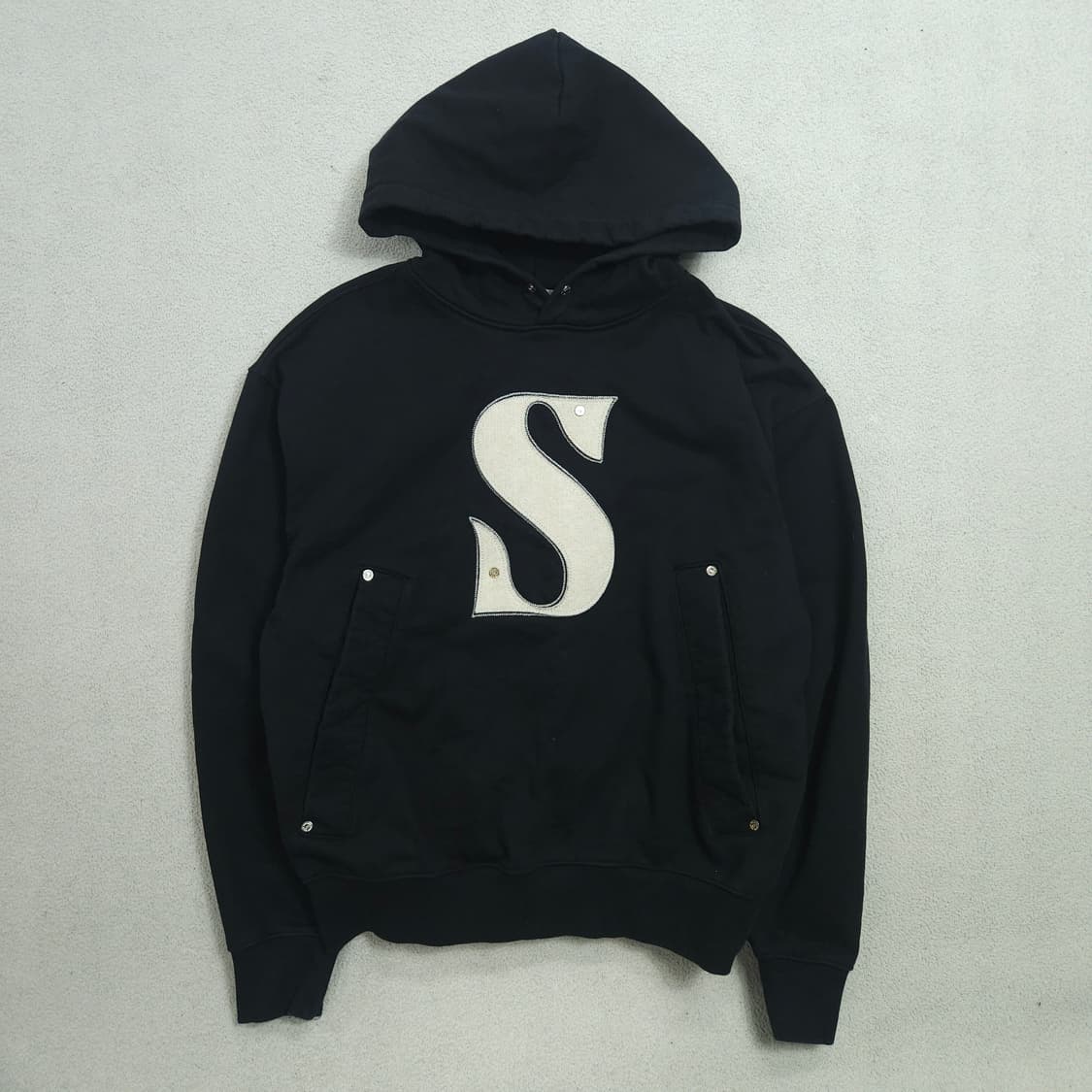 세터 리벳 아플리케 포켓 로고 후드 M 상품이미지2