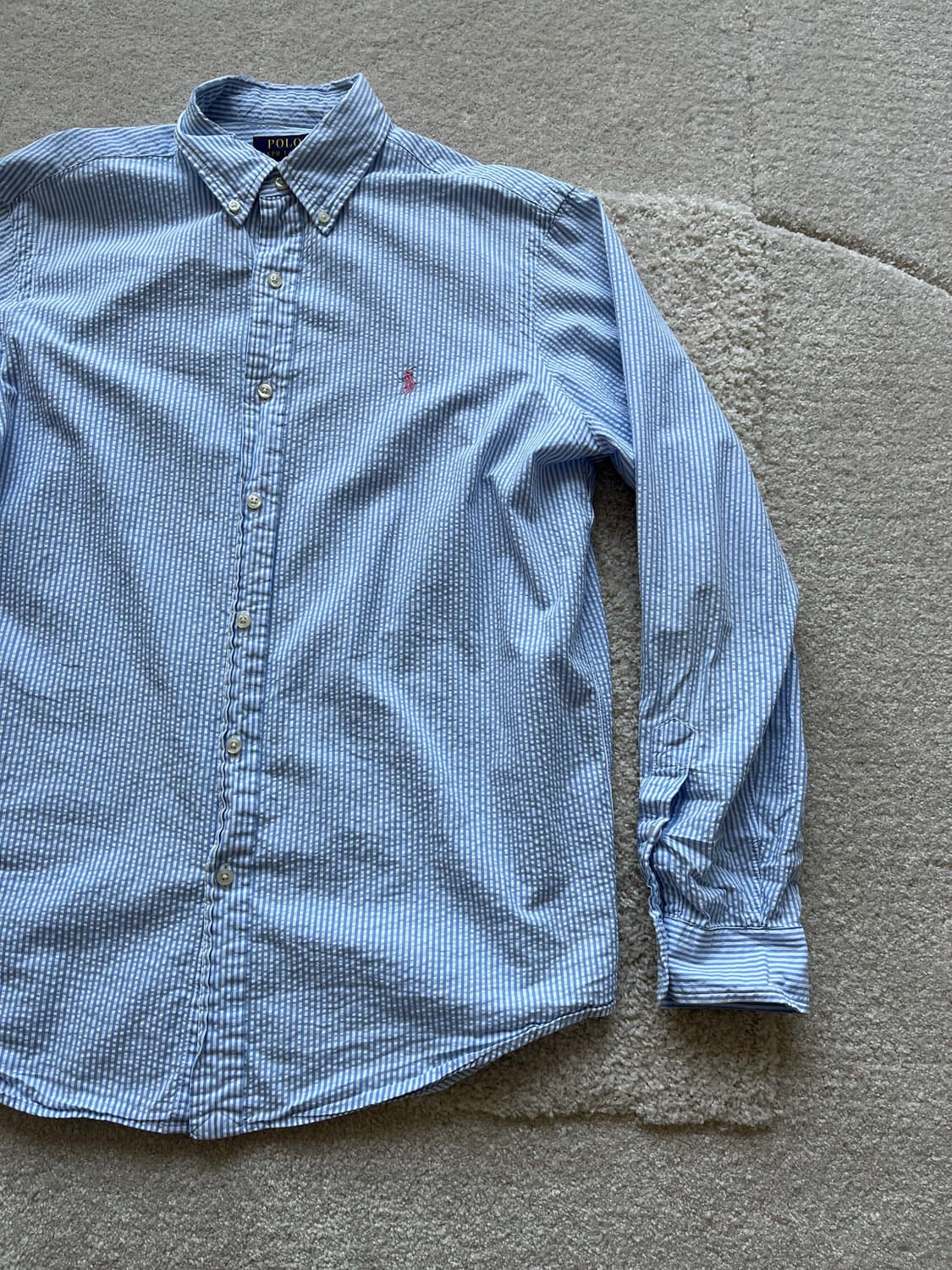 폴로랄프 로렌 시어서커 스트라이프 셔츠 (103-105) 상품이미지3