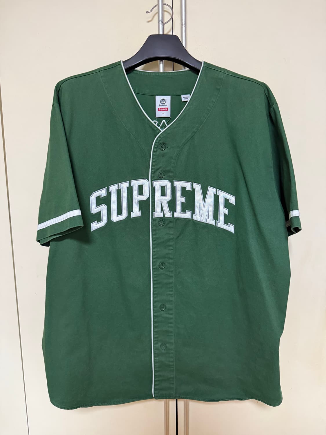 [XXL] 슈프림 팀버랜드 베이스볼 저지 그린 상품이미지1