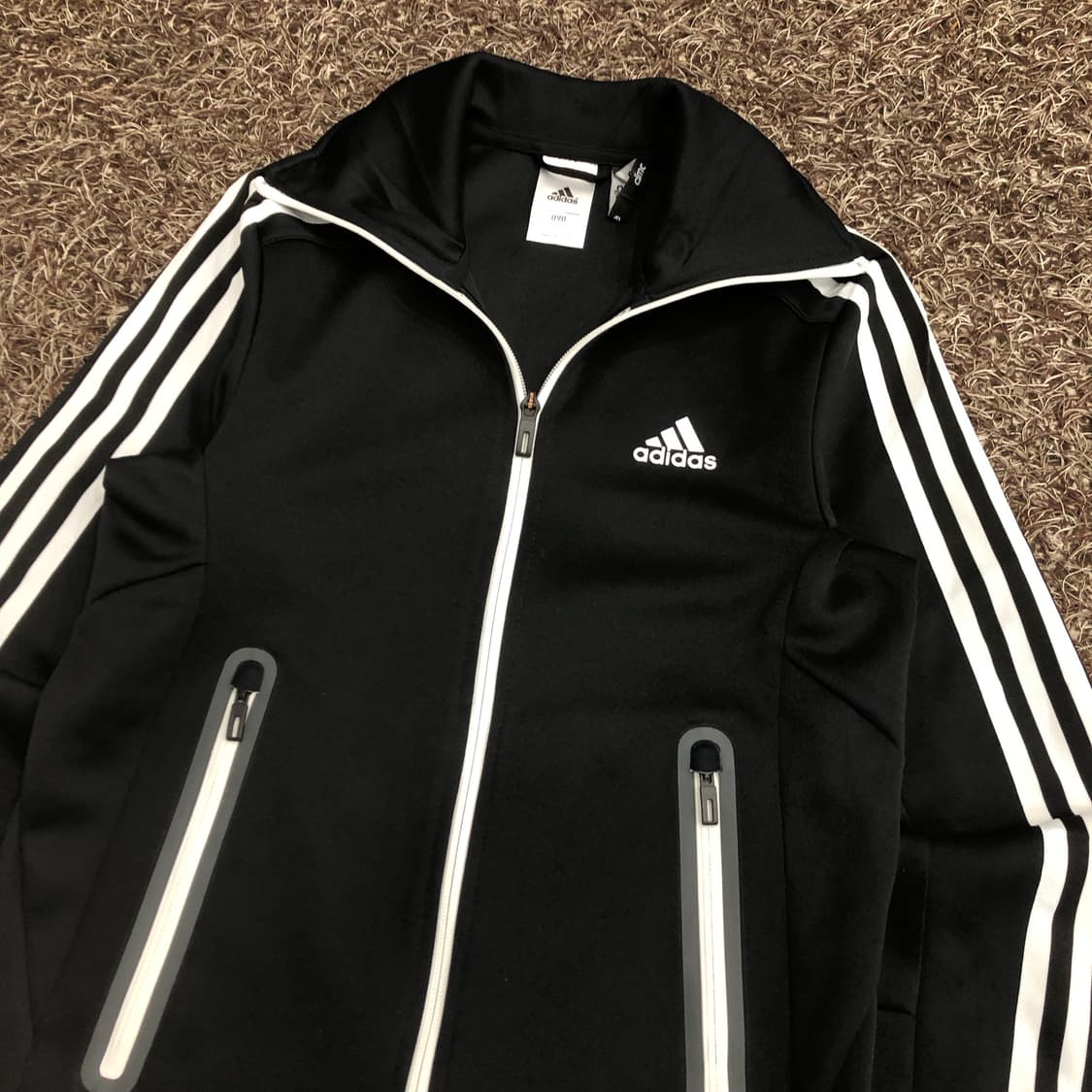 아디다스 블랙 져지 트랙탑 상품이미지2