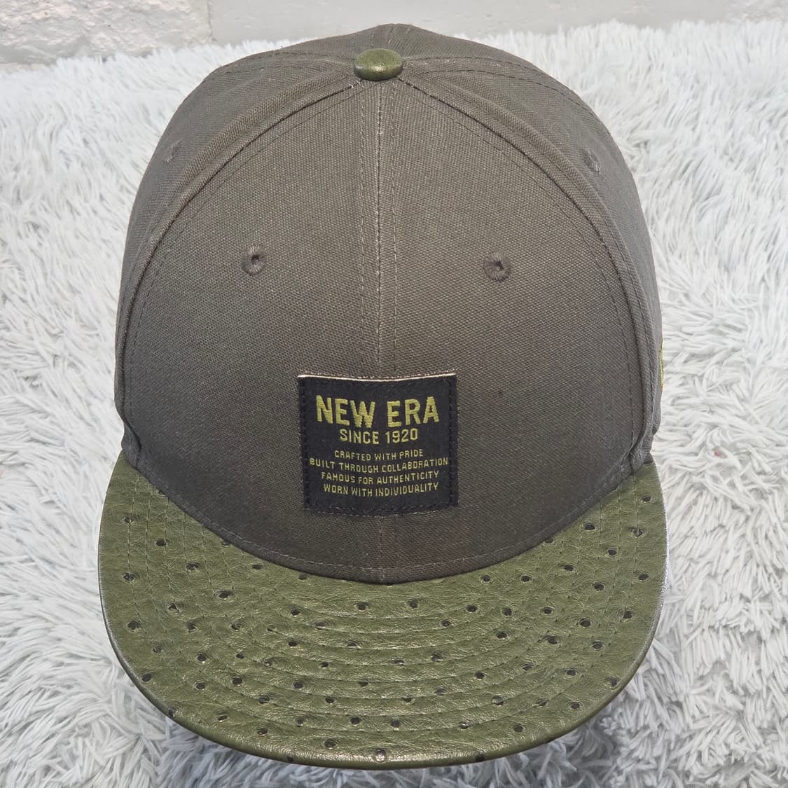 L5-5:뉴에라 9FIFTY 올리브 패치 스냅백 (약 56-59cm) 상품이미지1