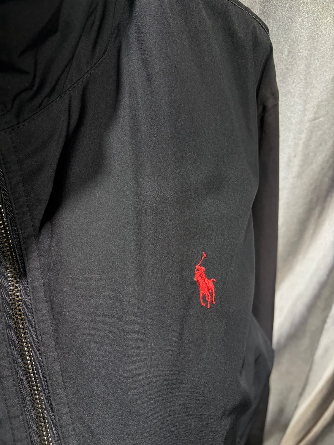 L 폴로랄프로렌 레드포니 블랙 나일론 자켓 상품이미지8