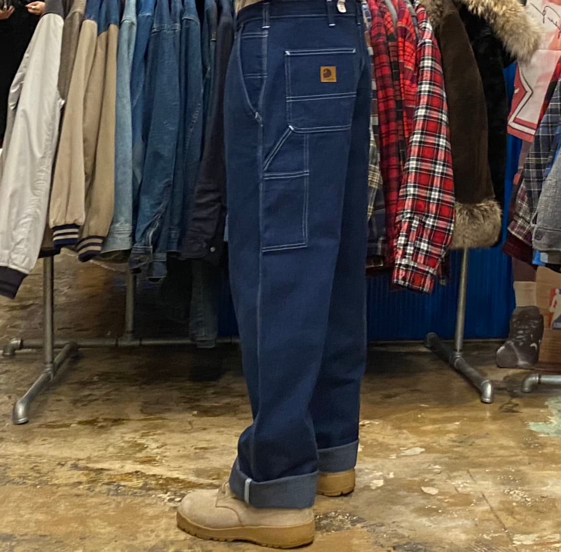 새상품)USA 칼하트xCiNTAS 콜라보 데님 워크팬츠 상품이미지4