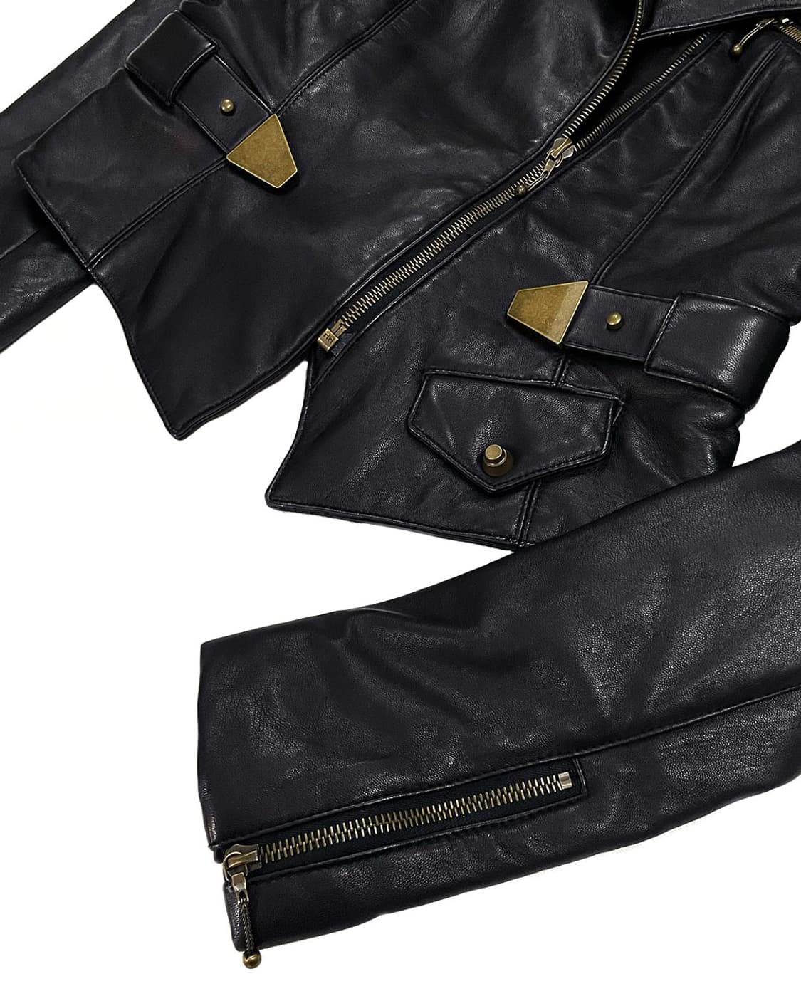 Alexander Wang 패디드 레더 라이더 자켓 상품이미지7