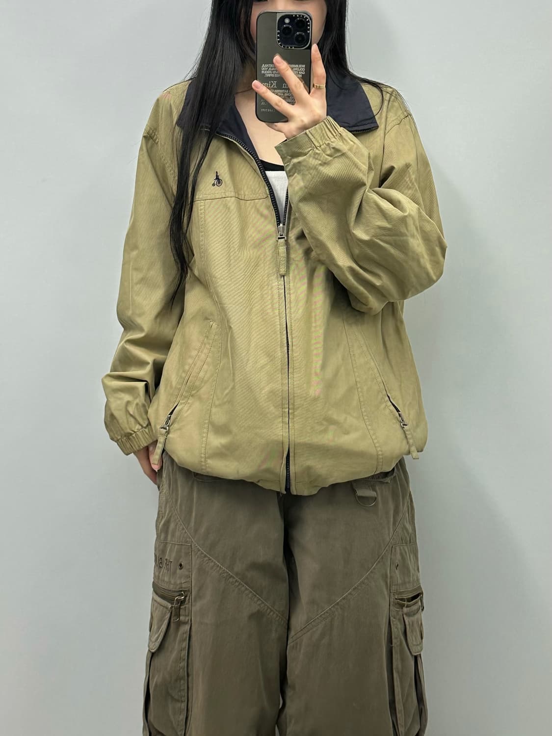 빈폴 베이지 네이비 리버시블 자켓 상품이미지1