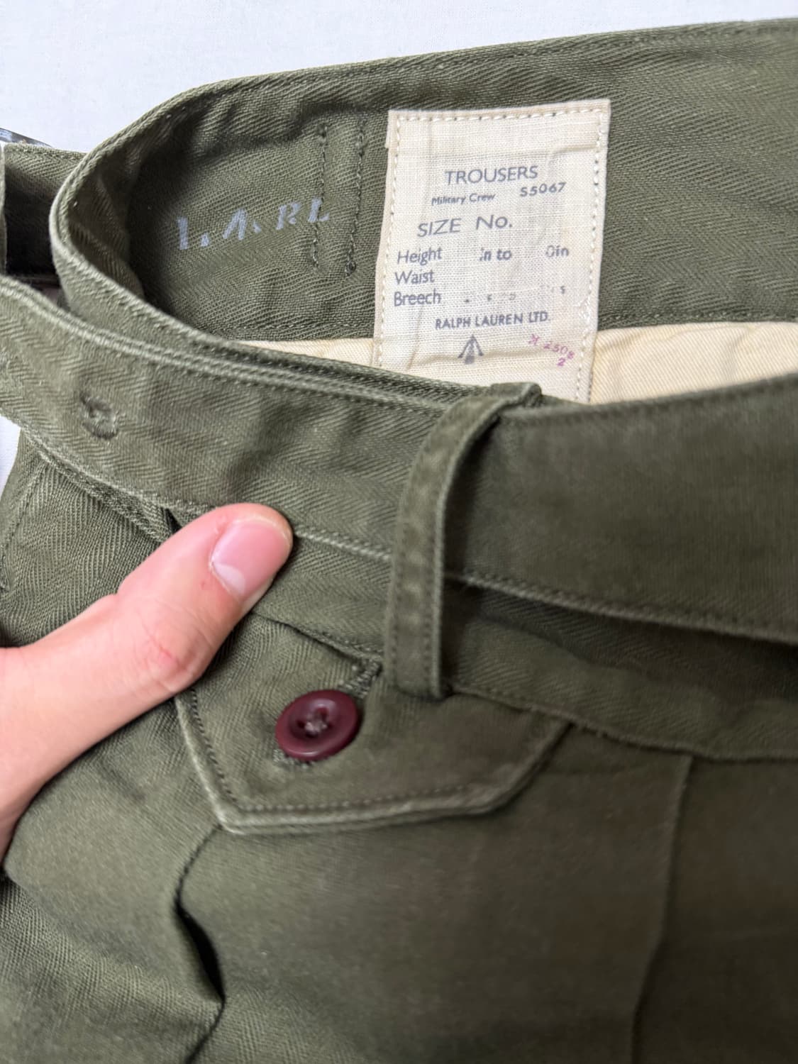 새상품급 폴로 랄프로렌 치노 구르카 팬츠 카키 올리브 상품이미지2