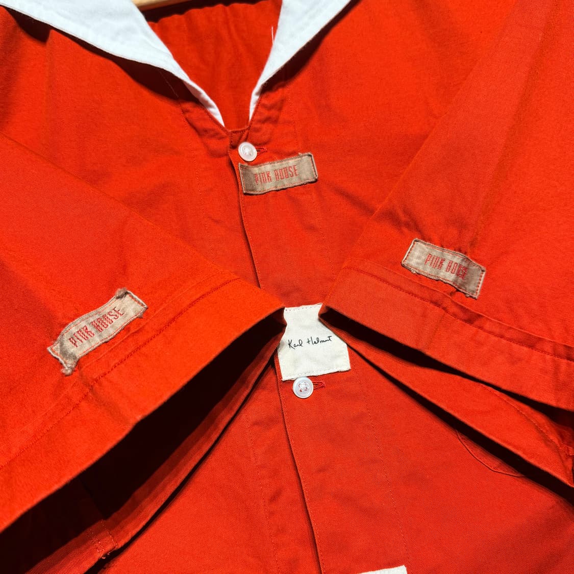 재팬 핑크하우스 칼헬무트 코튼 반팔 셔츠 XL 상품이미지5