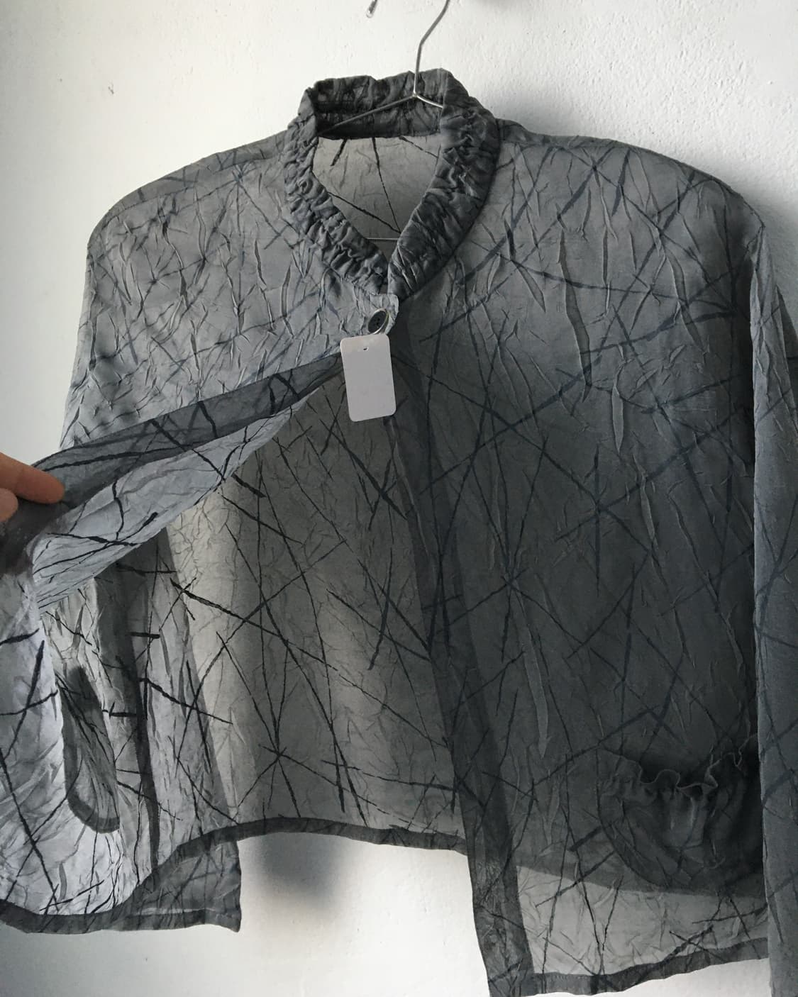 Pattern point one button jacket 상품이미지4