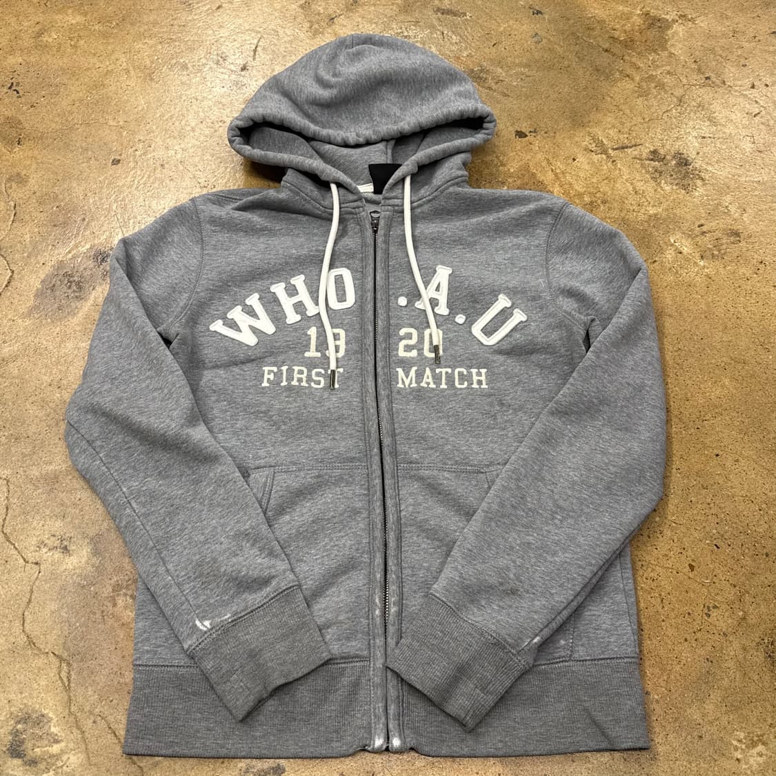 [정품/S] WHO.A.U 후드집업 회색 b8 상품이미지2