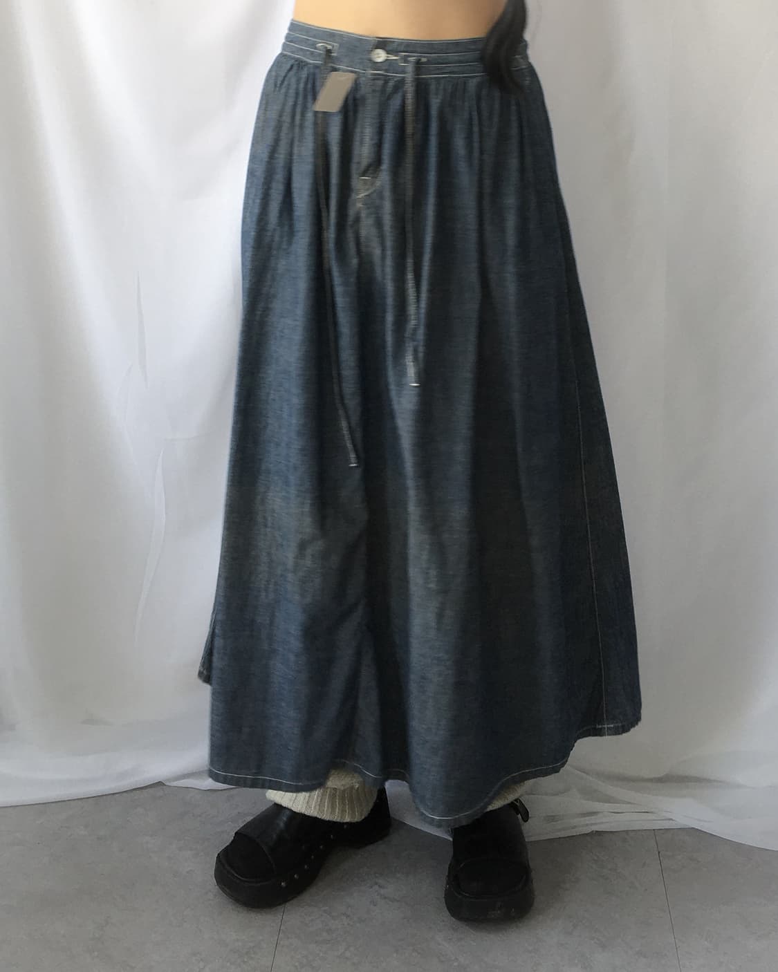 Denim long skirt 상품이미지6