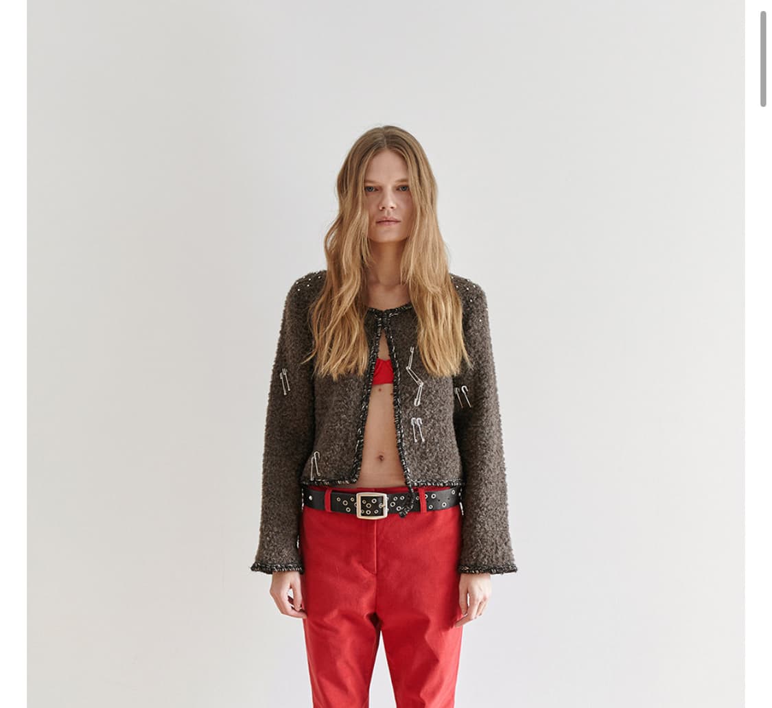 데어드 HOLIDAY CARDIGAN IN TAUPE 상품이미지1