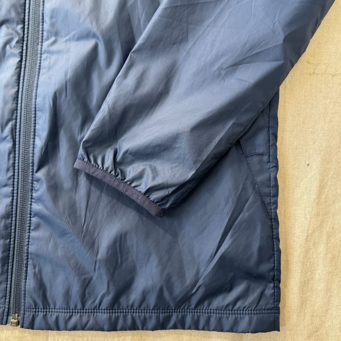 나이키 삥줄 나일론 네이비 바람막이 S 상품이미지3