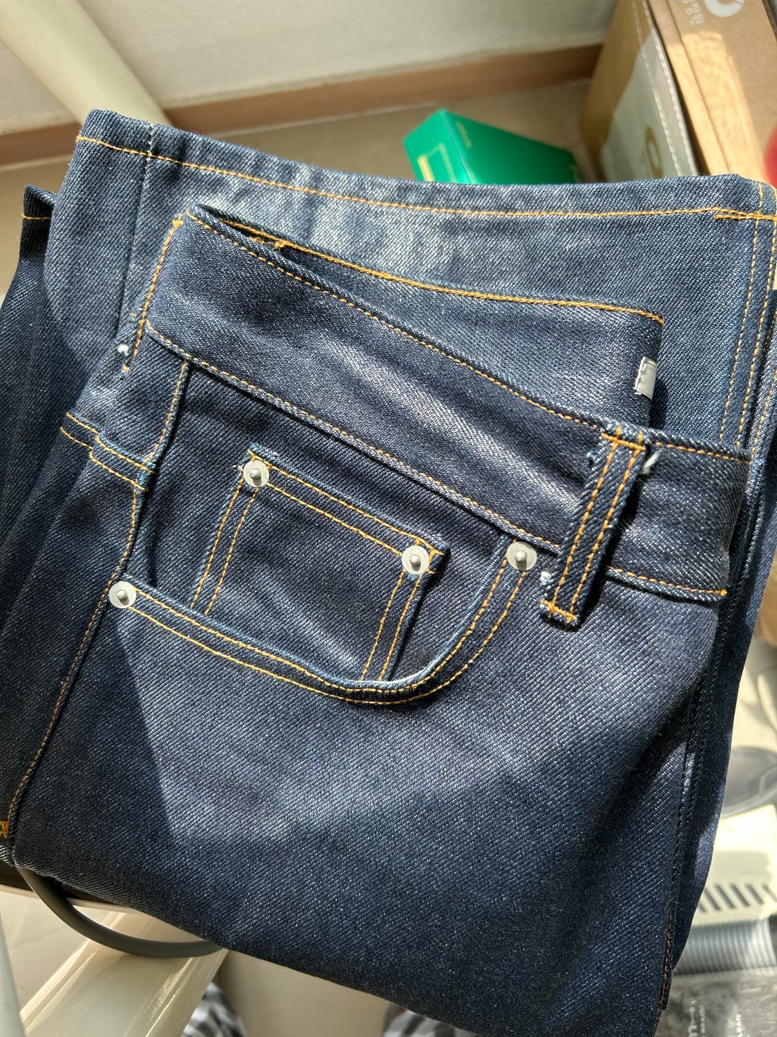 (3) 타일레 와이드 인디고 데님 상품이미지1